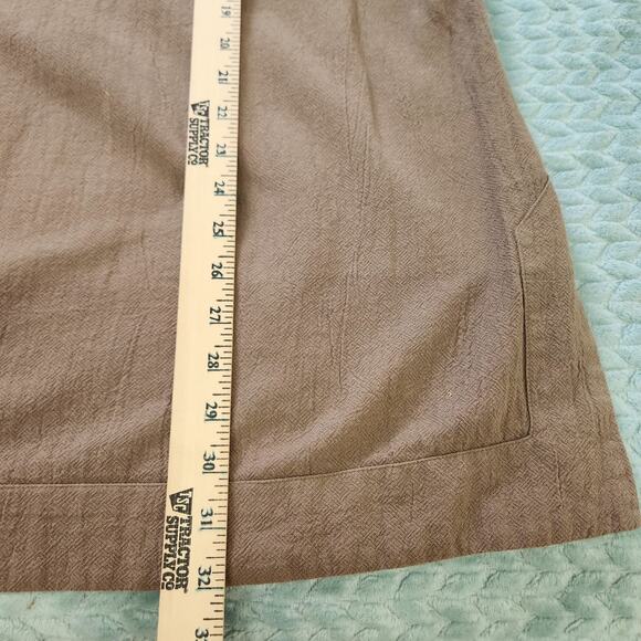 Soft Surroundings Top 2X Brown Textured Cotton 3/4 Sleeve Lagenlook - Picture 6 of 8